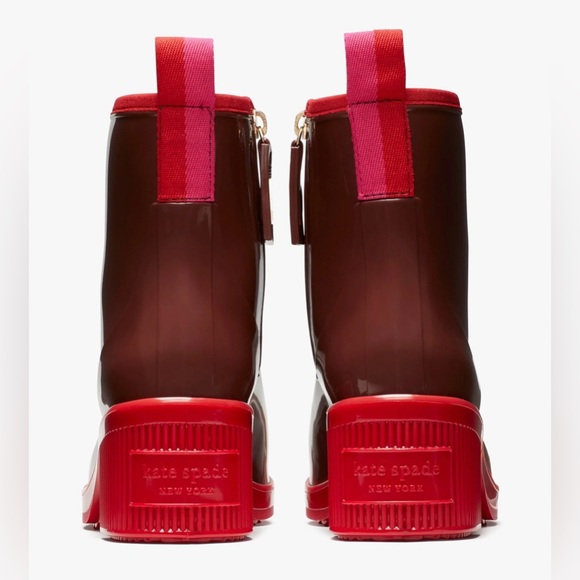 ‼️SOLD‼️ ♠️Kate Spade Puddle Ankle Rain Boots Women’s Size 8 - Picture 4 of 7